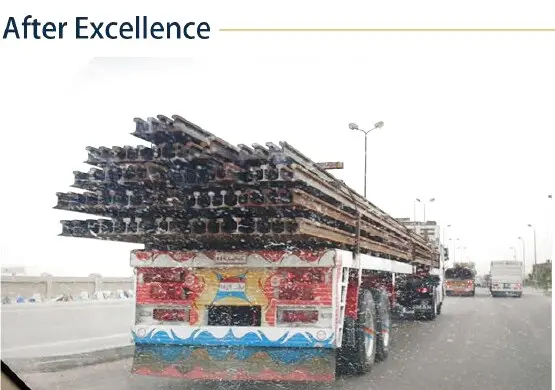 Rail materials handled by MCS Rail at Ain Shams