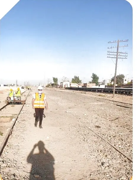 Railway removal works at El Obour Station