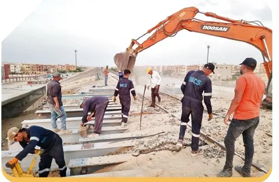 MCS Rail works on El Wahat Railway Line